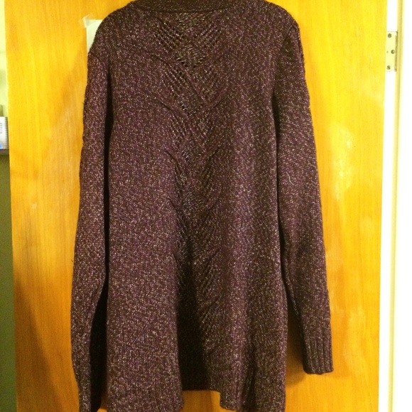 LANE BRYANT FRINGE SPARKLE CARDIGAN NWT 26… - Picture 3 of 4